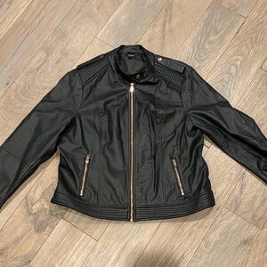 Apt. 9 Black Faux Leather Jacket
